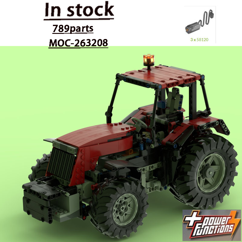 Urban Farming Is - MOC-263208 Nuevo Tractor Urbano Rojo con